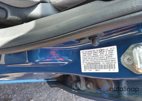 2013 Honda Civic Ex из США, поврежденный, VIN 19XFB2F80DE084783